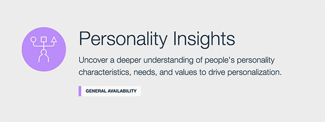 Personality Insights